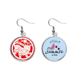 thumbnail image 1 of Corte de papel Tiger animal China Zodiaco Pendientes de sandía verano lóbulo desgaste Unbranded M, 1 of 3