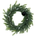 thumbnail image 4 of Northlight Real Touch™ B/O Pre-Lit Noble Fir Christmas Wreath - 24" - Warm White LED, 4 of 9