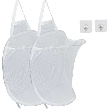 Small Hanging Laundry hamper,Baby ,Kids Dirty Clothes Hamper,Mesh Pop ...