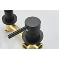 thumbnail image 4 of Sumerain Wall Mount Bathroom Sink Faucet Matte Black, Rough-in Valve Included, 4 of 7