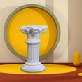 thumbnail image 2 of Pilar romano en miniatura Zulema Estatua Pedestal Stand Boda Interior S Redondo, 2 of 8