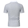 thumbnail image 3 of Button Down Short Sleeve Men Short Sleeve Dress Shirt Mens Pullover Shirts Short Sleeve Mens Linen Short Sleeve Button Down Lightning Deals of Today, 3 of 6