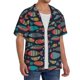 thumbnail image 2 of Fotbe Colorful Fish Camisa Estampada de Manga Corta para Hombre, Casual de Verano, Estilo Playero, Sin Arrugas-XX-Large, 2 of 5