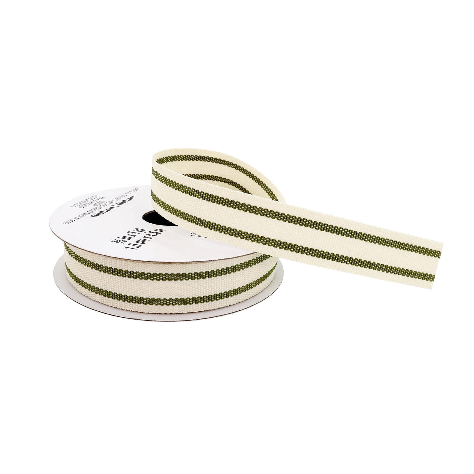 12 Pack: 5/8" x 5yd. Ticking Striped Grosgrain Ribbon by Celebrate It