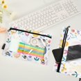 thumbnail image 2 of FORMRS 2 Pack Pencil Pouch for 3 Ring Binder with Clear Window Zipper Case, Purple Easter Eggs, 2 of 6