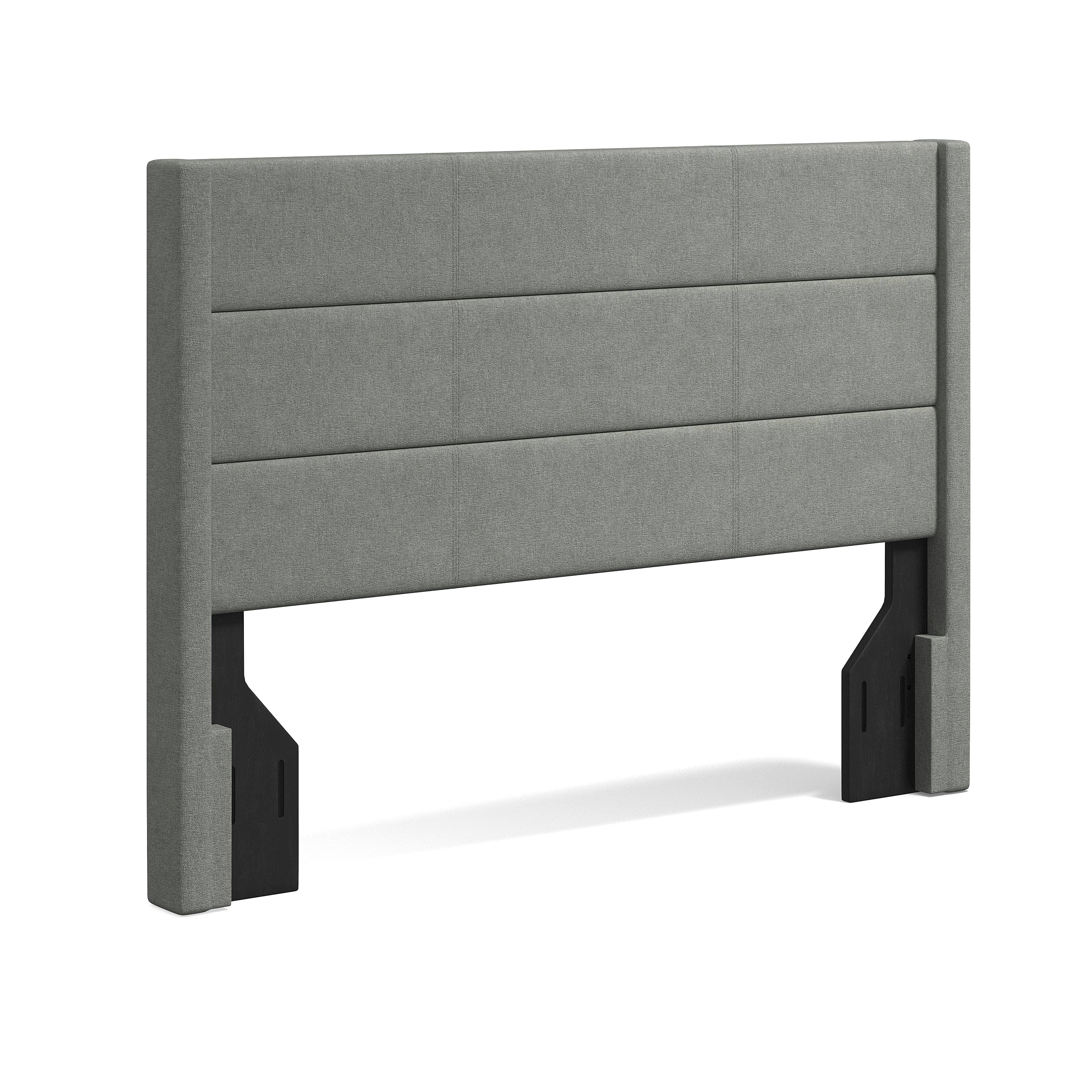 Pax Sleak Wingback Upholstered Headboard, Stone, Full/Queen