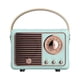 thumbnail image 1 of Cateissary Altavoz 5,0 compatible con Bluetooth, electrochapado inalámbrico antiguo, portátil, bonito, tarjeta de memoria de 400mAh, reproductor Cables de audio/vídeo Azul, 1 of 6