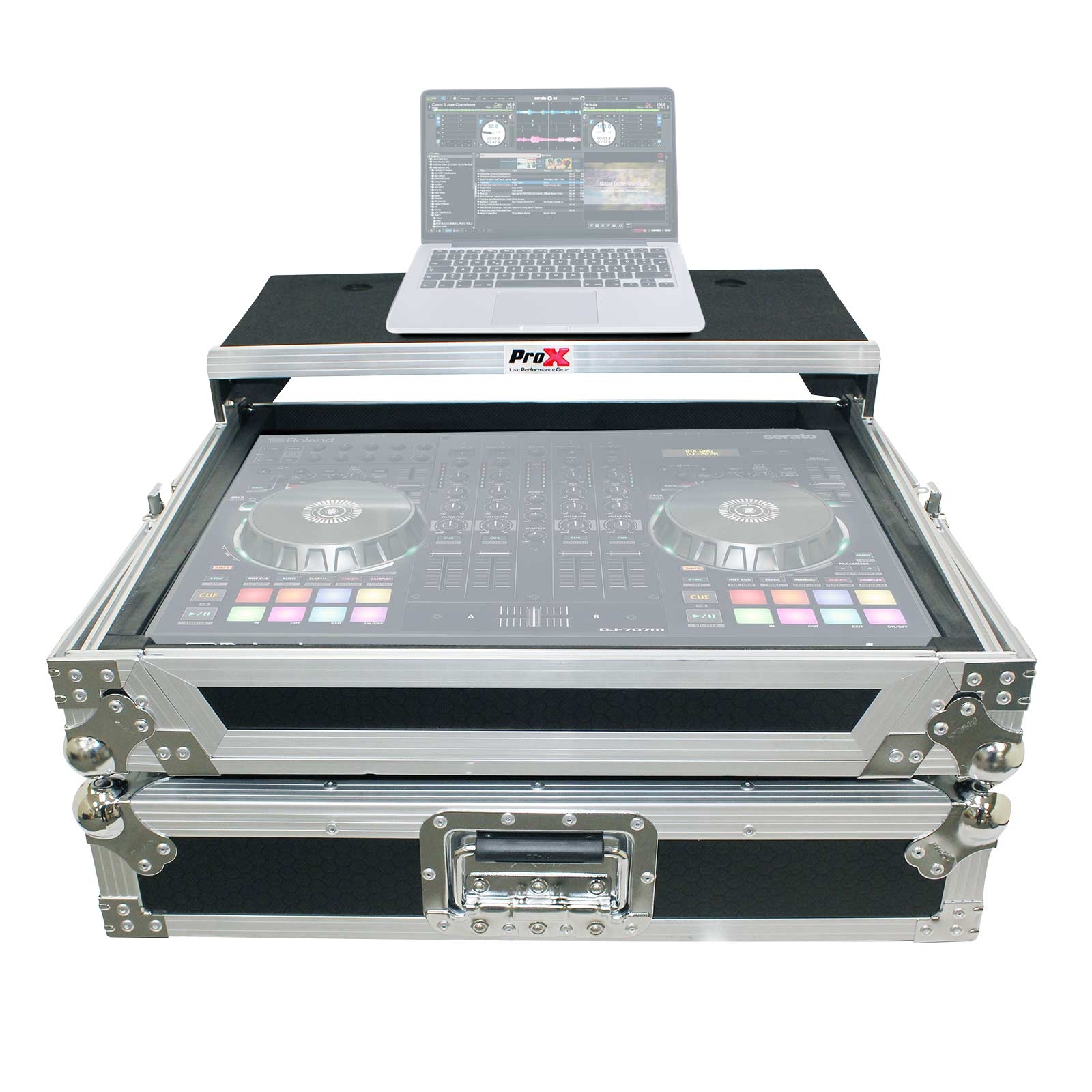 ProX XSDJ707 LT Flight Case for Roland DJ707M DJ Controller with