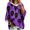 Purple -AA01, variant on IYYVV Halloween Women Oversized 3/4 Sleeve Hoodies Casual Pullover Crewneck Sweatshirt Basic Fall Winter Hoodies Beige 2XL