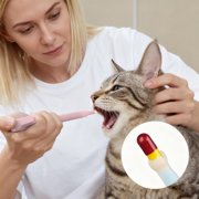 Pet Supplies Dispenser For Cats Easy Button Administration With Soft Tip For Stress Pilling Pet Tool For Indoor Use