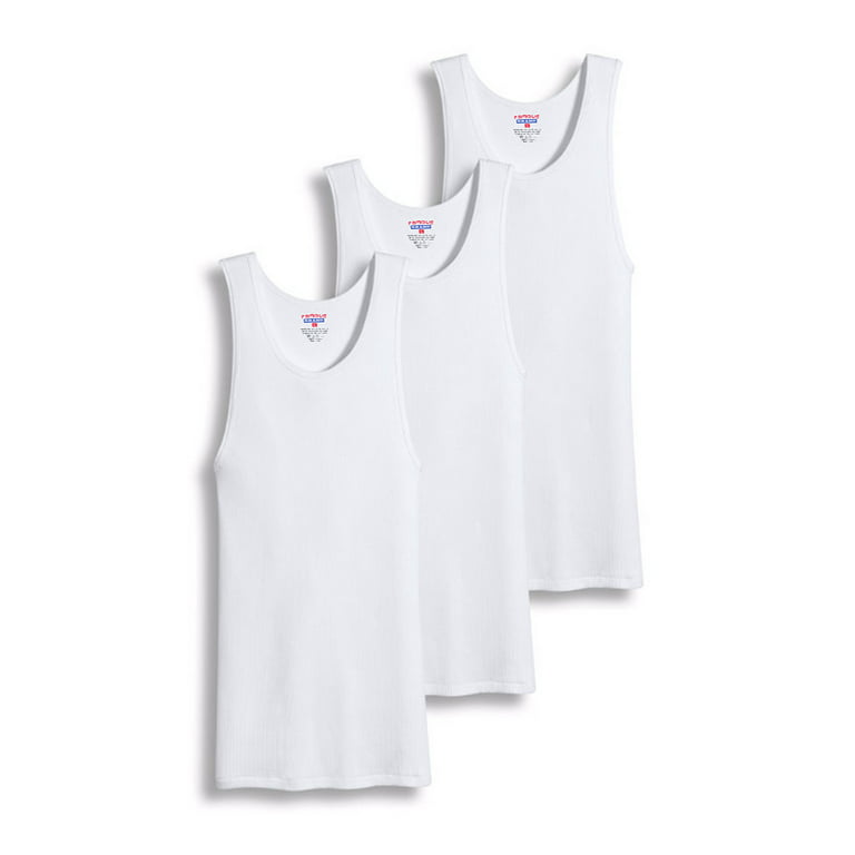 3-12 Pack Men 100% Cotton Tagless Ribbed Tank Top A-Shirt Wife
