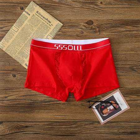 

Comfortable Breathable Mens Cotton Bulge Pouch Boxer Briefs Shorts Underwear