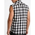 thumbnail image 4 of DAFPZW Men Sleeveless Tank Tops Plaid Brushed Shirts Summer Hawaiian Beach T-Shirts Muscle Gym Vest Button Down Tees, 4 of 9