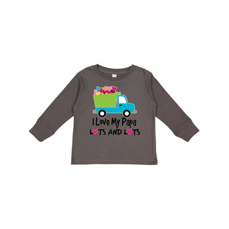 

Inktastic I Love My Papa grandchild Boys Long Sleeve Toddler T-Shirt