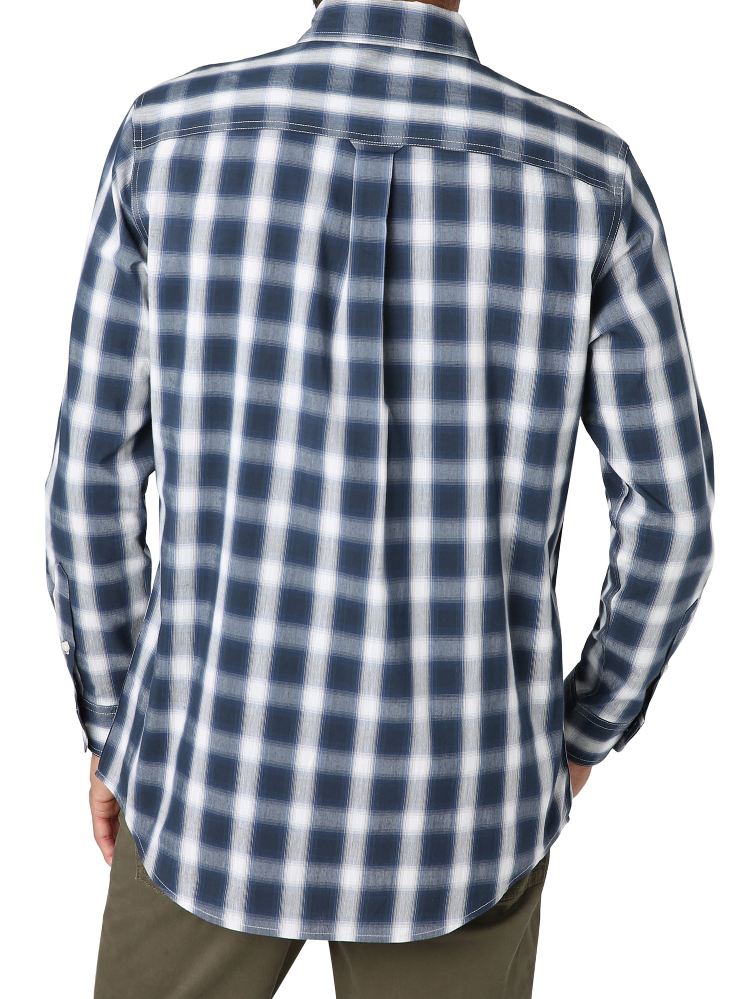 Chaps Men's Long Sleeve Sustainable Easy Care Woven Shirt -Sizes XS up to 4XB