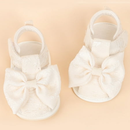 

Summer sandals baby soft bottom breathable baotou baby shoes women‘s fashion cloth bow princess shoes 3-14 months