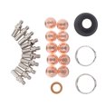 thumbnail image 1 of Plasma Electrode Cutter Tips Kit, 24PCS Set Cutting Torch Consumables Excellent Conductivity Multifunctional with Stand Off Guide for Industry, 1 of 7