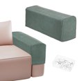 thumbnail image 1 of Fundas para brazos de sofá Uxcell para reposabrazos de 17.71 a 20" Longitud Antideslizantes Estirables [Verde Claro], 1 of 7