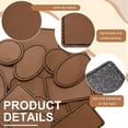 thumbnail image 5 of 90 Pcs Leatherette Blank Hat Patches Iron on Patch Rustic Faux Leather for Jacket Backpack, 5 of 7