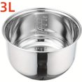 thumbnail image 2 of Bamboohart 1 Sets 304 Stainless Steel Rice Cooker Inner Container Non Stick Cooking Pot Replacement Accessories Kitchen Food Rice Cooker Liner, 2 of 6
