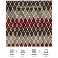 thumbnail image 7 of Brown Red Bed Skirt King Size 16" Drop Geometric Medieval Ruffled Wrap Around Bed Skirts Adjustable Elastic Bedskirt Dust Ruffle for King Size Bed, 7 of 7