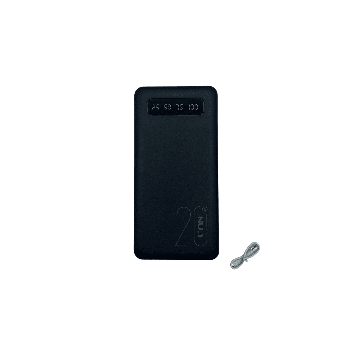 Entronix Power Bank 20,000 mAh Portable Charger With Dual USB and Type C Port, Black