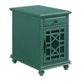 thumbnail image 5 of Martin Svensson Home Elegant Chairside Table with Power, Antique Teal, 5 of 7