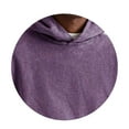 thumbnail image 6 of Resicozy Acid Wash Hoodie Crewneck Sweatshirt for Mens Pullover Oversized Men's Fashion Hoodies Sweatshirts Vintage Tops Purple L, 6 of 6