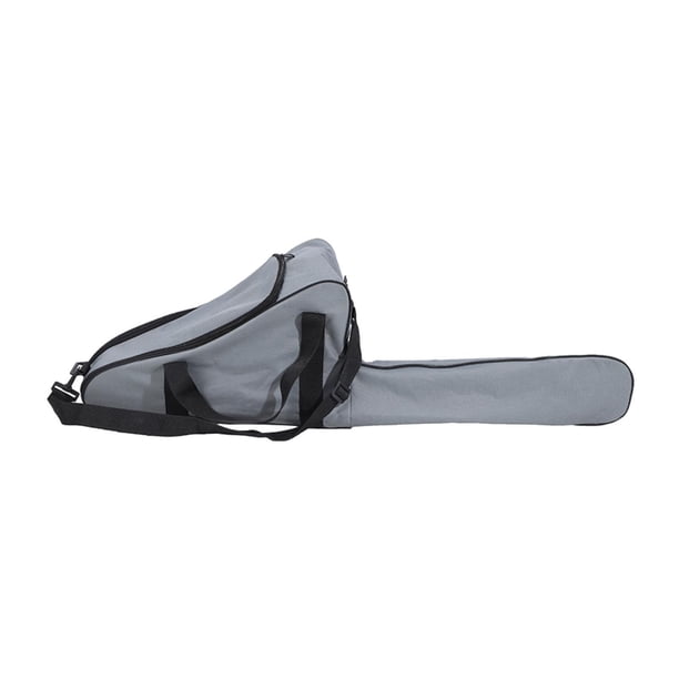 Motosierra que transporta bolsas de bolsas con correa de hombro Protección con cremallera Bolso de bolso de almacenamiento para viajes de carpintería Gris oscuro