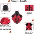 thumbnail image 3 of HQREA Halloween Dog Ladybug Costume Outfits Funny Winter Pet Jacket Puppy Coat Clothes for Small Medium Dogs, 3 of 5