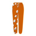 thumbnail image 5 of KAUOD Teen Girls Halloween Sweatpants Kids Pumpkin Ghost Straight High Waist Joggers Pants Fleece Warm Baggy Sport Pants, 5 of 5