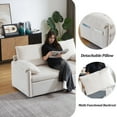 thumbnail image 6 of Futon Pull Out Sofa Bed，Queen Size Convertible Sleeper Sofa Bed,Couches For Living Room,Apartment, 6 of 7