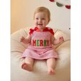 thumbnail image 6 of Toddler Baby Girl Christmas Dress Santa Claus/Gingerbread/Merry Dress Fall Clothes, 6 of 7