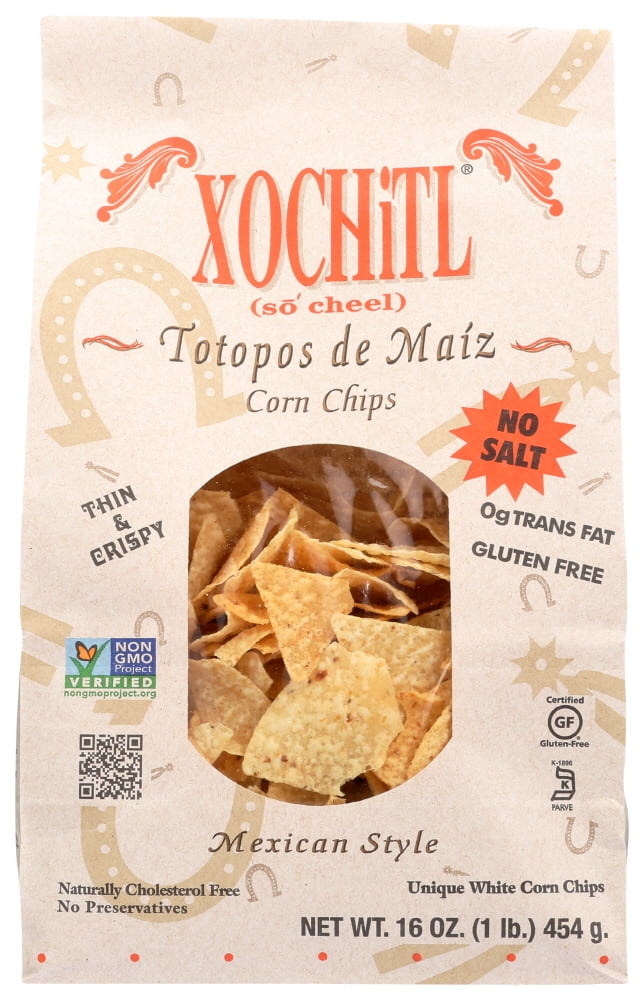 Xochitl Corn Chips Unsalted , 16 Oz