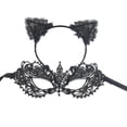 thumbnail image 4 of 5Pcs Black for Cat Costume Set for Cat Ears Headband Tail Necklace for Cosplay, 4 of 5