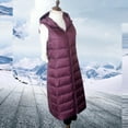 thumbnail image 4 of DailyTrove Women's Long Quilted Puffer Vest - Polyester Casual & Winter Wear, Warm for Daily & Outdoor Outings, 4 of 5