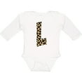 thumbnail image 3 of Inktastic Leopard Print Letter L Boys or Girls Long Sleeve Baby Bodysuit, 3 of 5