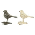 thumbnail image 6 of 5"W, 6"H Gold Metal Bird Sculpture, by DecMode (2 Count), 6 of 9