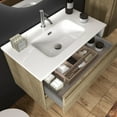 thumbnail image 4 of Ws Bath Collections Perla C80.100 WG Perla 32" Wall Mounted Single Basin Vanity Set -, 4 of 7