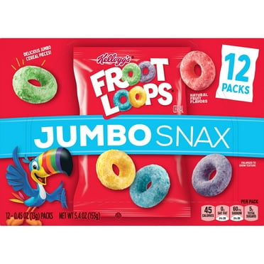 Kellogg's Snax Froot Loops Jumbo Caddy Cereal - 5.4oz