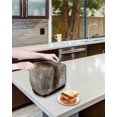 thumbnail image 4 of Brown Toaster Cover 2 Slice, Retro Oil Painting Modern Abstract Art Aesthetics Dustproof Bread Machine Oven Cover with Storage Pockets, Fits Most Kitchen Toasters Protector, 4 of 5