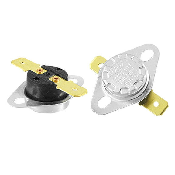 Unique Bargains 2 x Gold Tone Terminals 135C NC Thermostate Temperature Control Switch KSD301