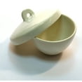thumbnail image 3 of Porcelain Crucible with Lid - Capacity 30mL, Height 30mm, Dia. 50mm - Squat Form - Eisco Labs, 3 of 3