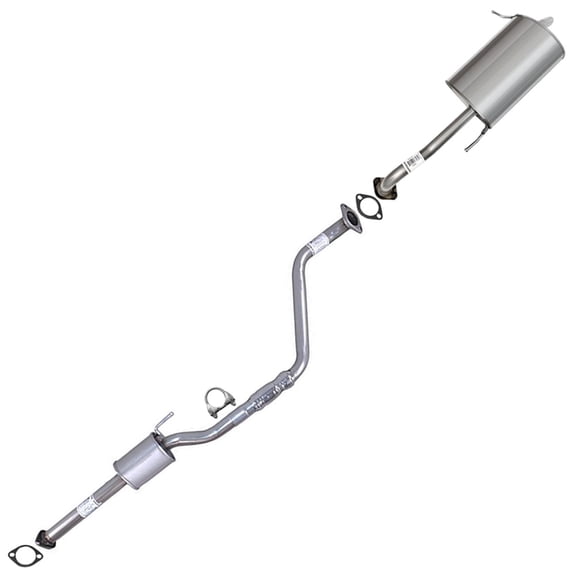 Northeastern Exhaust Resonator & Muffler Kit Fits 2011-2016 Hyundai Elantra 1.8L - Direct Fit | Stainless Steel Exhaust System | Gaskets & Clamp