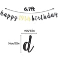 thumbnail image 1 of LINGTEER Happy 19th Birthday Party Decorations,19th Birthday Glitter Garland Banner - Chee LINGTEER LINGTEER, 1 of 2