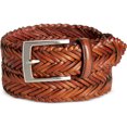 thumbnail image 1 of Cinturón Trenzado Tasso Elba para hombre marrón 42, 1 of 1
