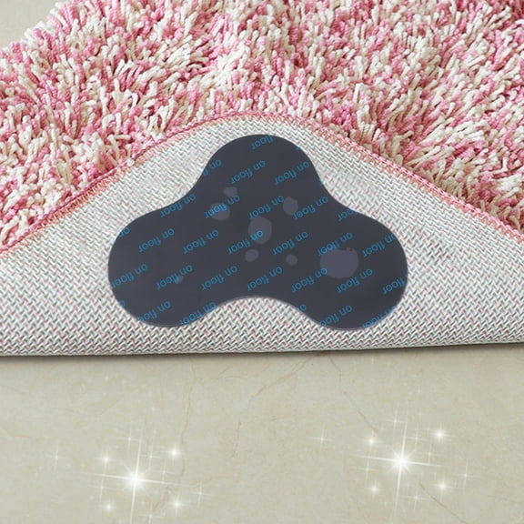 PAMINGONO 10Pcs Rug Non Slip Stickers for Living Room Anti Skid 4.7x3.1in