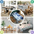 thumbnail image 5 of Colorful Tie Dye Pattern Rectangle Tablecloth 60"x120",Waterproof Polyester Rectangle Table Cloth, Wipeable Spillproof Polyester Tablecloth for Dining, Camping, Indoor and Outdoor, 5 of 6