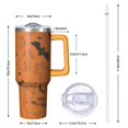 thumbnail image 2 of 40oz Halloween Tumbler with Handle, Haunted Bat Ghost | Print | Halloween Gifts for Men & Women | with Lids and Straws | Stainless Steel Insulated | Coffee Travel Mug, 2 of 5