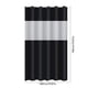 thumbnail image 3 of Cortina de ducha impermeable de EVA empalmada, 180 x 180 cm | Cortina de baño gruesa sin perforaciones con ganchos | Panel impermeable y permeable a la luz, material EVA duradero | Negro, blanc, 3 of 5